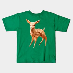 Deer Origami Kids T-Shirt